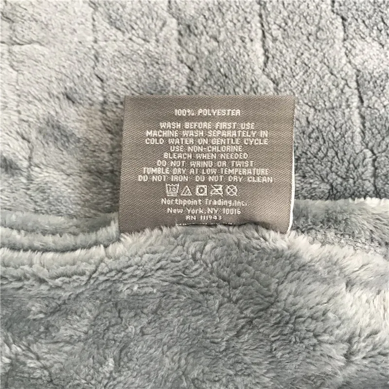 Plum blossom lattice embroidery logo air conditioning blanket office nap sofa cover blanket flannel blanket