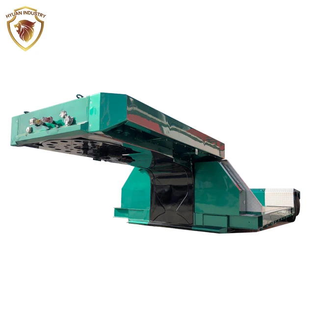 HENGYUAN New 3 axles 60-100 ton lowboy semi trailer lowbed truck trailer low bed trailer