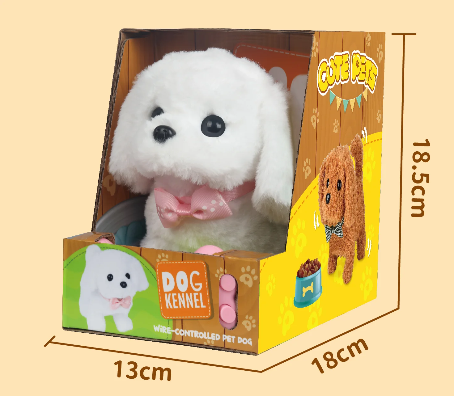 New remote-controlled traction rope Simulated Electric Dog Plush Toy Electric Puppy Can Walk, Bark, Nod And Wag Tail for kids