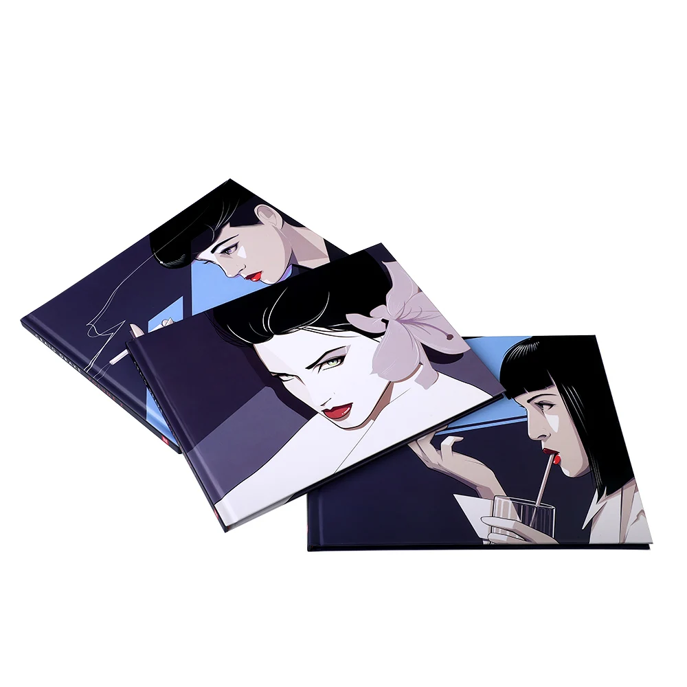 Custom high quality custom printing hardcover book with slipcase