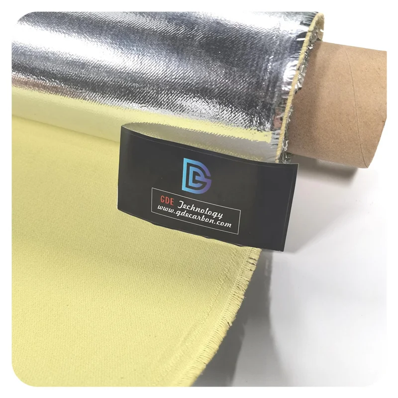Manufacturer Supply Aluminized Aramid Heat Resistant Woven Knit Fabric 260gsm Flame Retardant Fireproof Felt