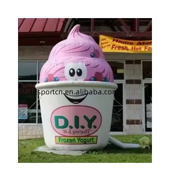 Hot sale inflatable ice cream with custom logo for summer promotion