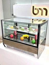 Hot Sale sweet display counter refrigerator  Freezer For Bakery Stands Showcase Cabinet chocolate display refrigerator