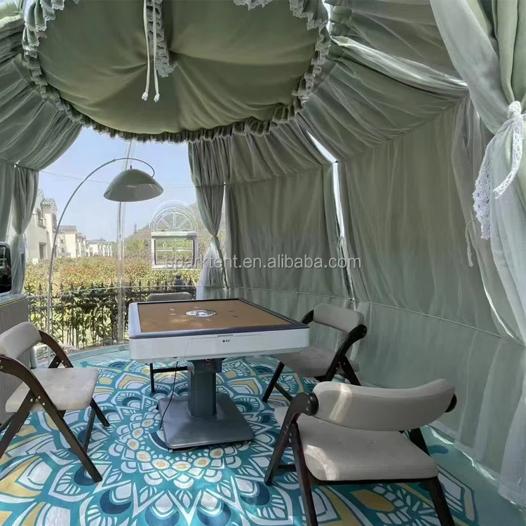 Outdoor Waterproof PC Dome Glamping Tent / PC Bubble Geodesic Dome House / Moveable PC Dome