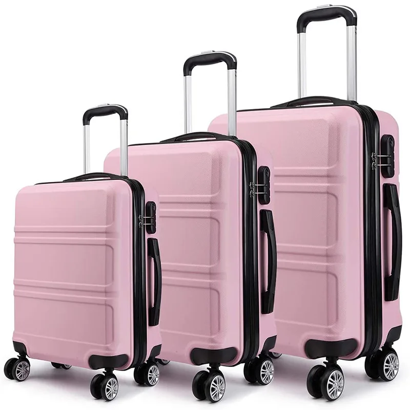 ALL PASS New Design 3 piece set travel luggage universal wheel fashion boarding luggage leisure Japanese suitcase sets
