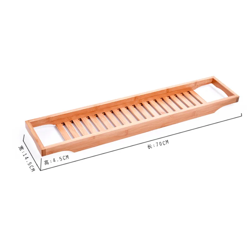 
Luxury expandable premium 100% natural stand bamboo wooden bath tub bathtub tray rack organizer caddy with Extending Sides 