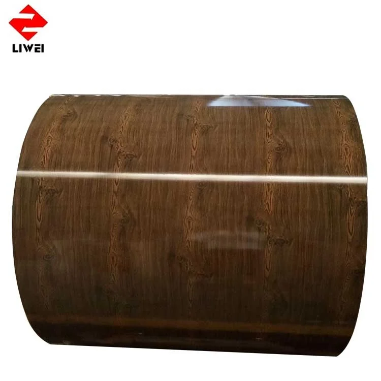 Decorative Wall Panel Wooden Metal Base Plate PPGI Prepainted Steel Sheet Color Coated Steel Coil