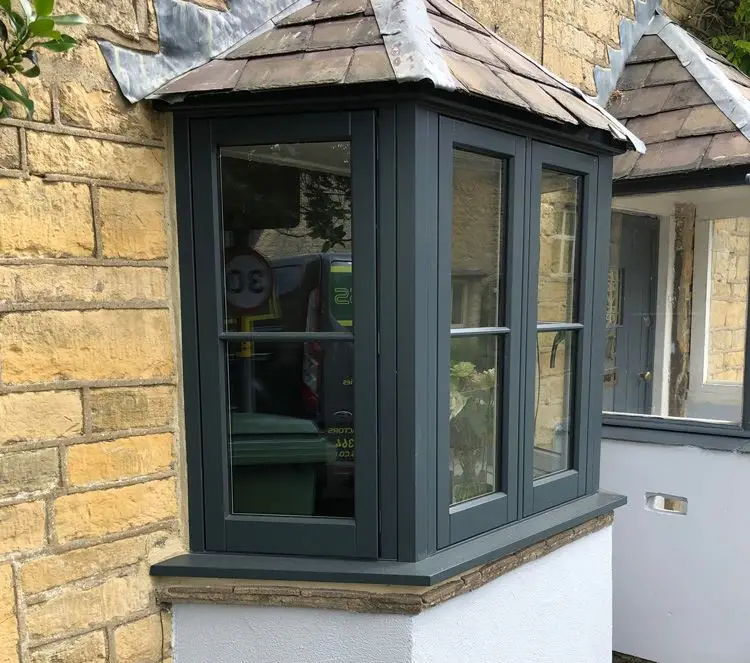 New Design Modern Standard Size Custom Top Hung Aluminum Frame Swing Bathroom Awning Casement Window alu clad windows