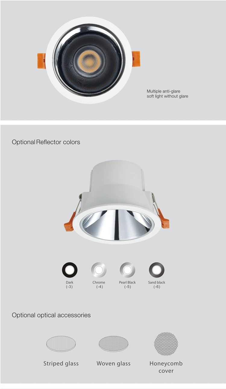 2022  popular new commercial downlight cut on 55mm led light ceiling light