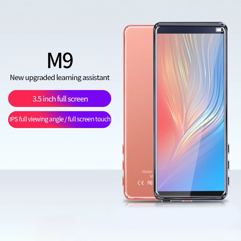 OEM/ODM 3.5 Inch Metal Touch MP3 MP4 Music Player Bt 5.0 Supports Card Built-in Speaker with FM dictionary e-Book MP5