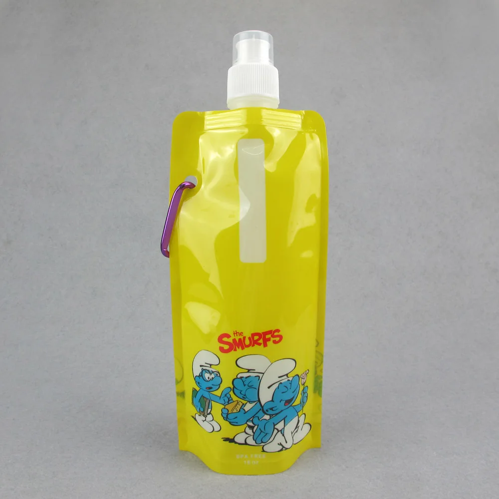 
White Liquid Custom Disposable Portable Milk Tea Coffee Spout Packaging Pouch Bag 