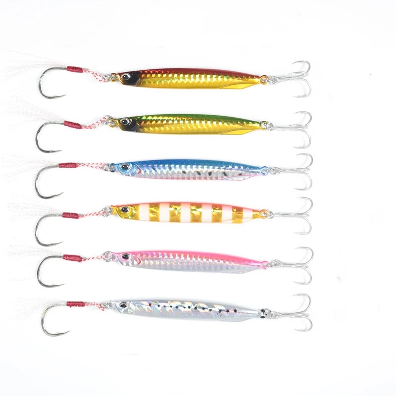 New OEM DUO Jig 30g 40g 60g Long Shot Slow Fishing Metal Jigging Lure Artificial Metal Casting Bait With Assist Hooks