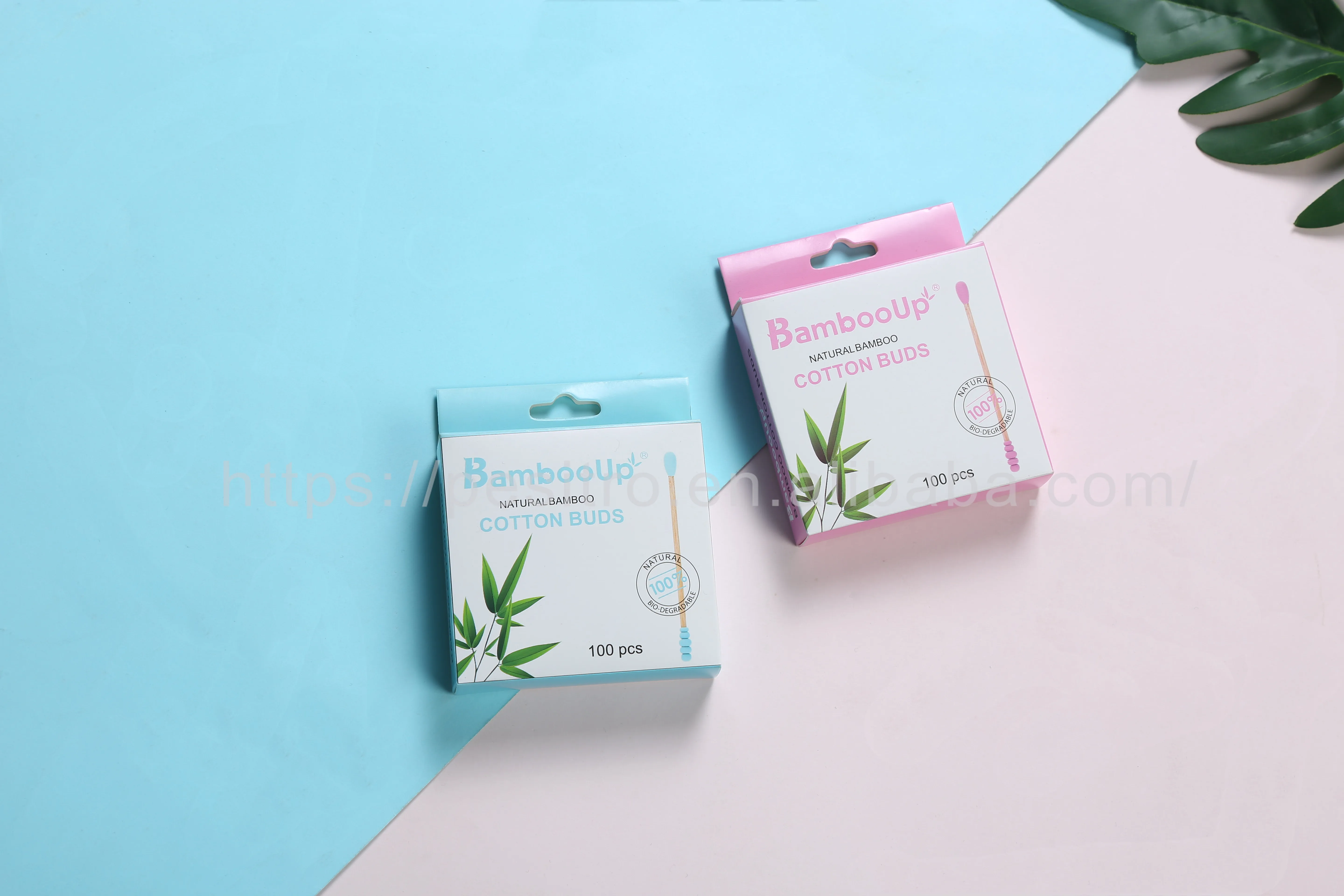 Eco-friendly  bamboo stick cotton swab ear cleaning cotton buds