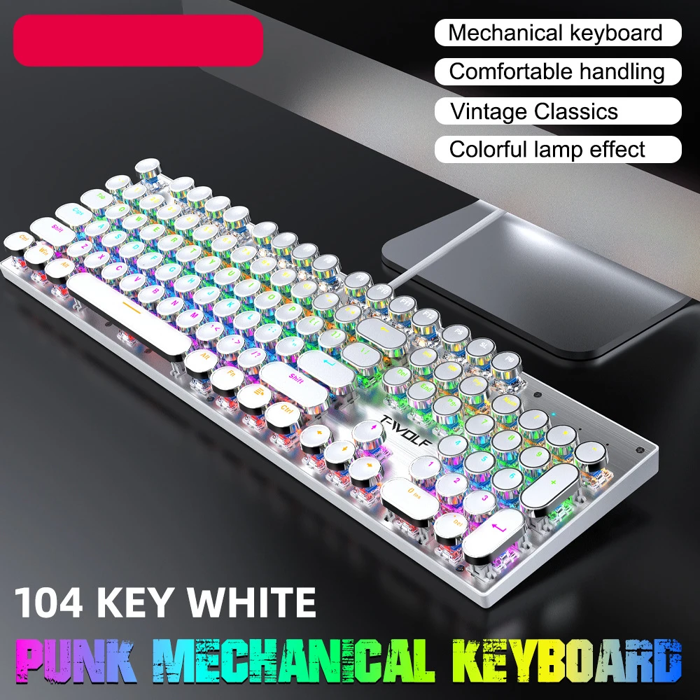 Gaming Keyboard Mouse Mechanical Feeling RGB LED Backlit Gamer Keyboards USB Wired Computer Game Keyboard For PC Laptop