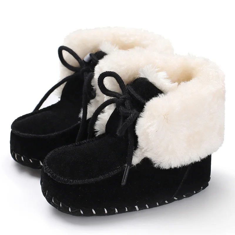 Лидер продаж, зимние плюшевые флисовые теплые детские сапоги EVERTOP из шерпы, теплая обувь для малышей