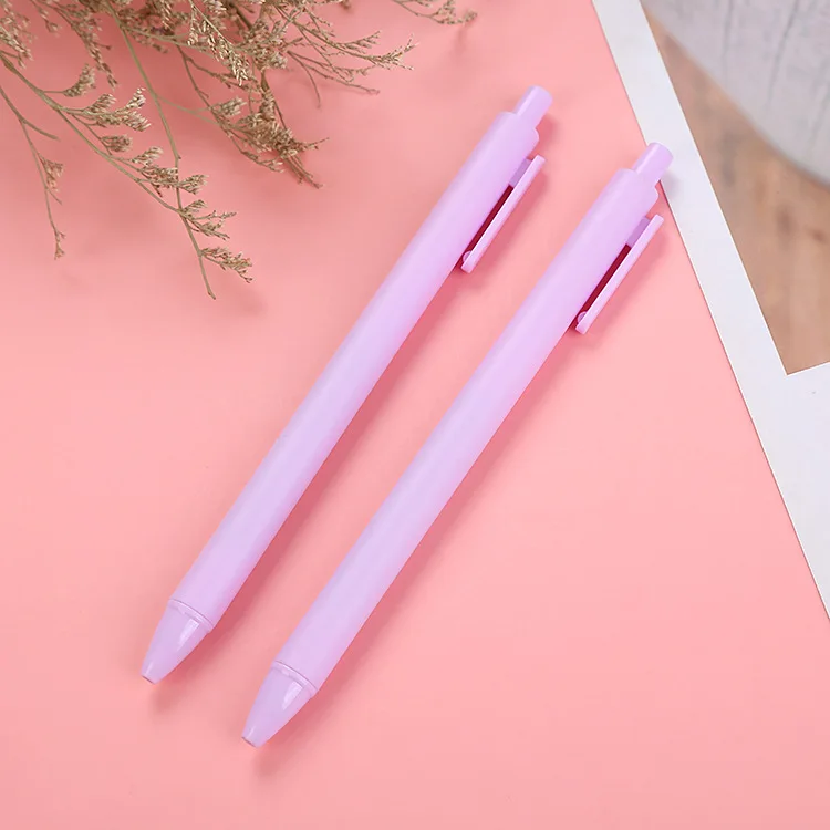 New Design 0.5MM Pen Gel Ink Colorful Gel Pens Pastel Retractable Plastic Click Gel Ink Pen With Fine Point