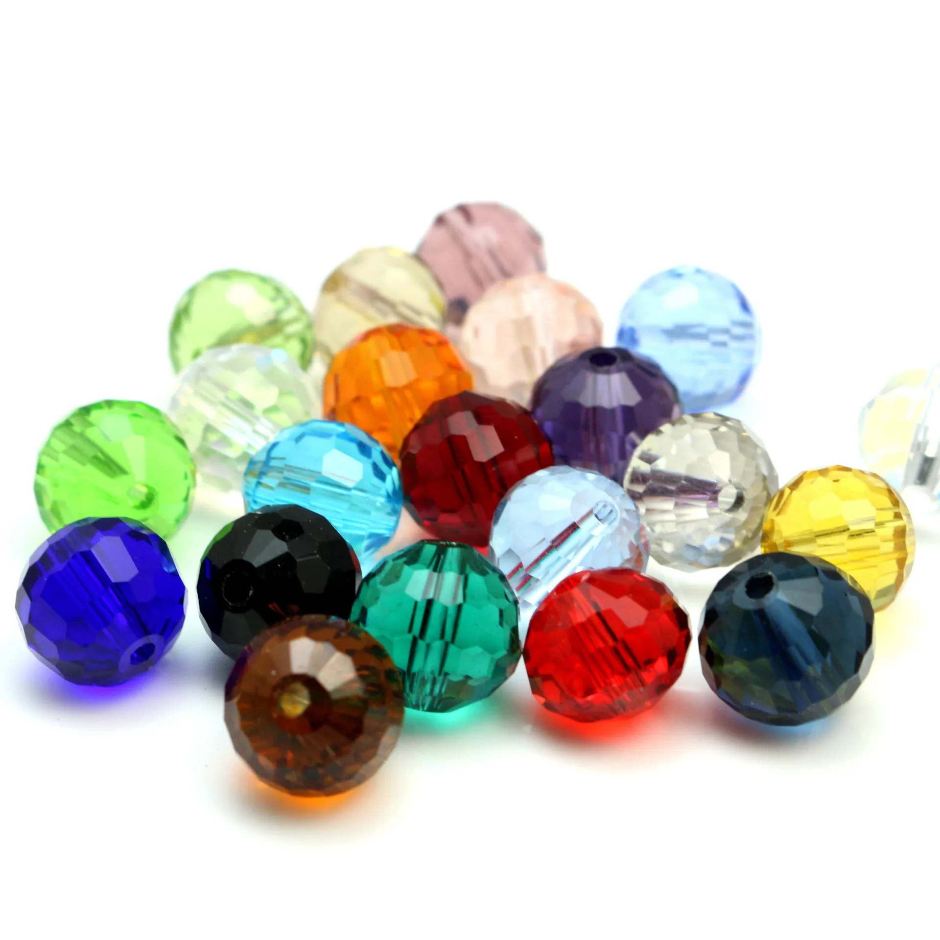 25-30mm Transparent colorful Acrylic bubblegum Beads 96 Faceted Round disco Ball Beads for Jewelry Making curtain accessories