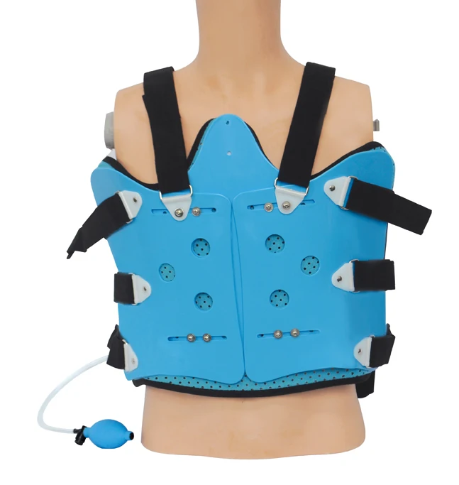 CE Hot Sale Head Neck Chest Support Brace Traction Device Orthosis Adjustable Plastic Cervical Collar Thoracic Orthopedic