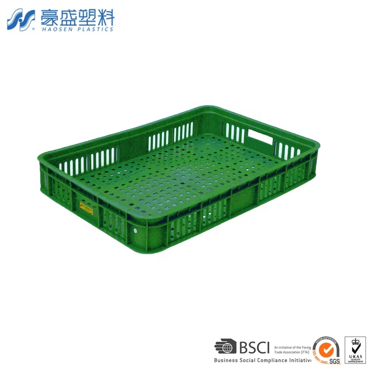 Heavy-Duty Plastic Crate Recyclable Mesh Style Storage Cage Poultry Basket for Bottle Shipping PP Material on Sale