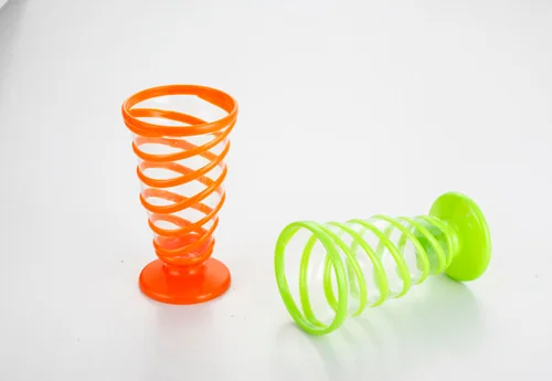 Wholesale Various Styles Food-Grade Exquisite Plastic Ice Multicolored Ice Cream Cups