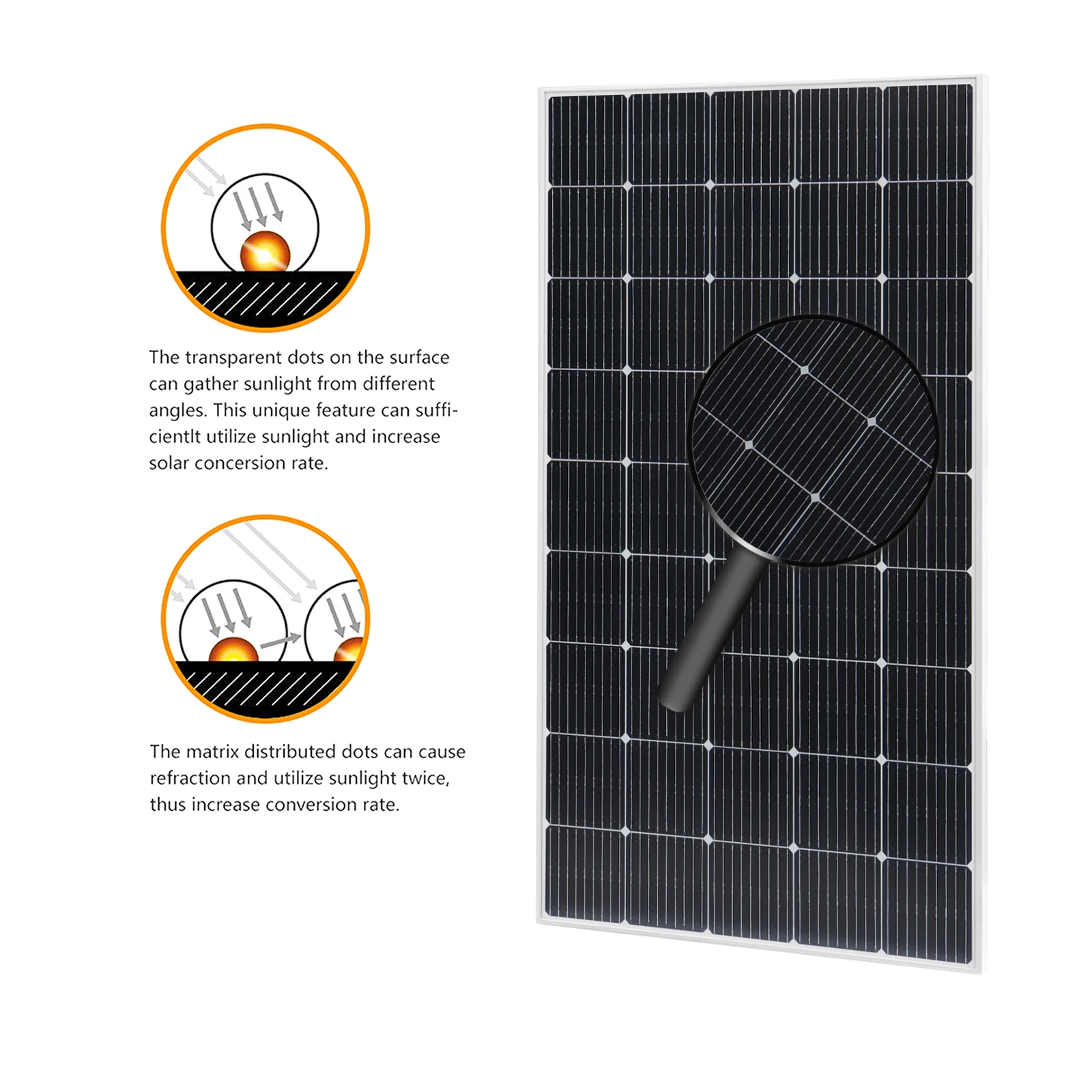Solar Panels Solarparts Certificate Rigid Mono Solar Panel Cell  solar cells 166*166