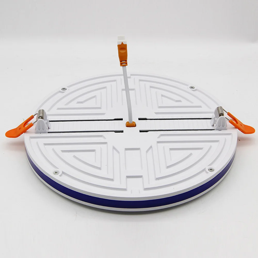 Manufacturer direct sales circular LED ceiling light, low-priced LED embedded panel light, free opening hole design