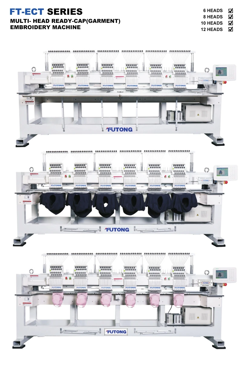 6 head embroidery machine machine embroidery 6 heads tubular 6 head embroidery machine prices