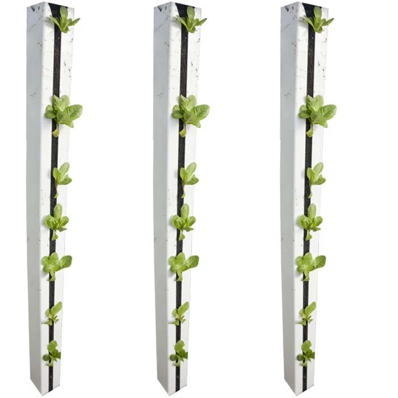 3mm Thick hydroponic zip grow pipes vertical towers for greenhouse