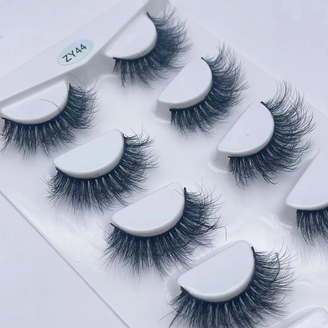 natural long 3d fluffy faux mink false eyelash manufacturer