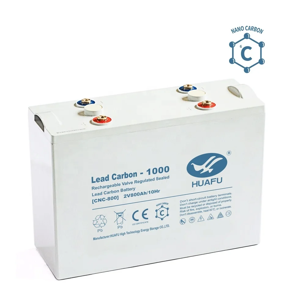 HUAFU Maintenance free Lead Carbon Battery 2V 1000Ah for PV Solar Energy Storage/Telecom