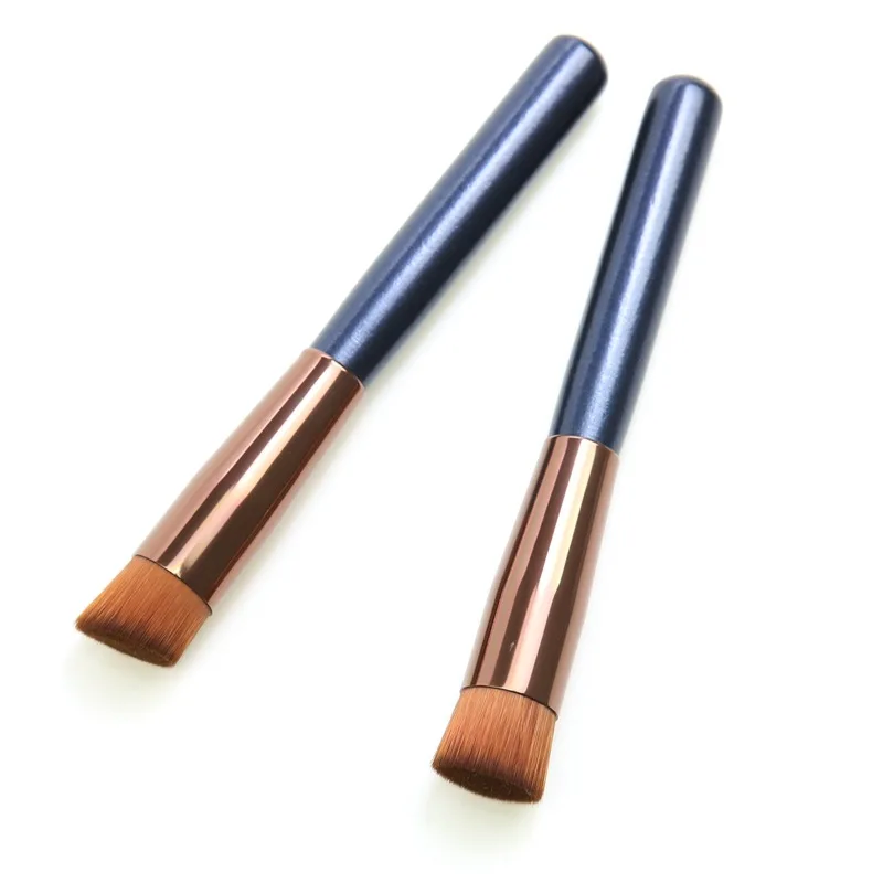 Flat head foundation brush Concealer repairing slant brush single beauty tool makeup brush factory