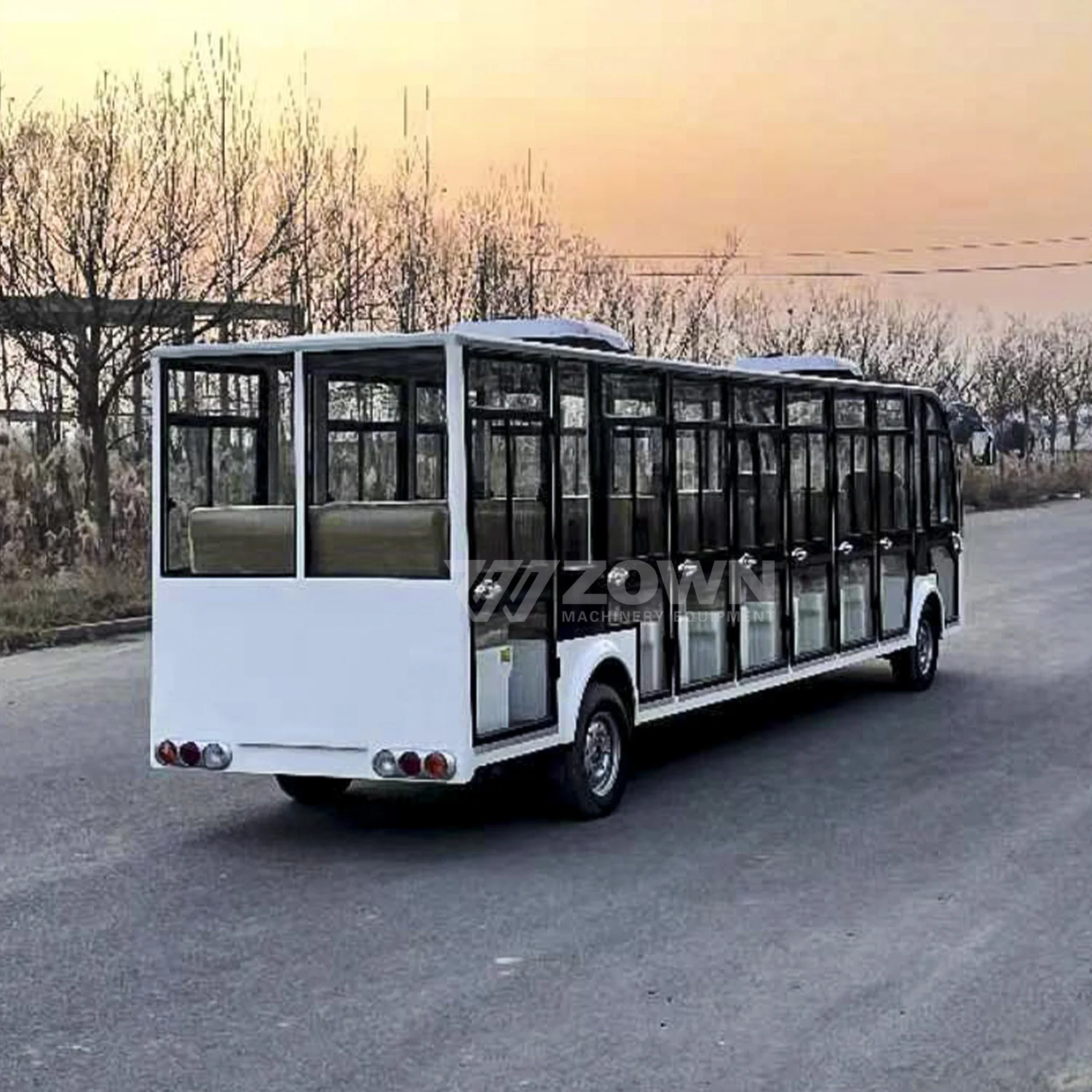 Certification Solar Sightseeing Bus Car Electric City Shuttle Passenger School Bus for Sale