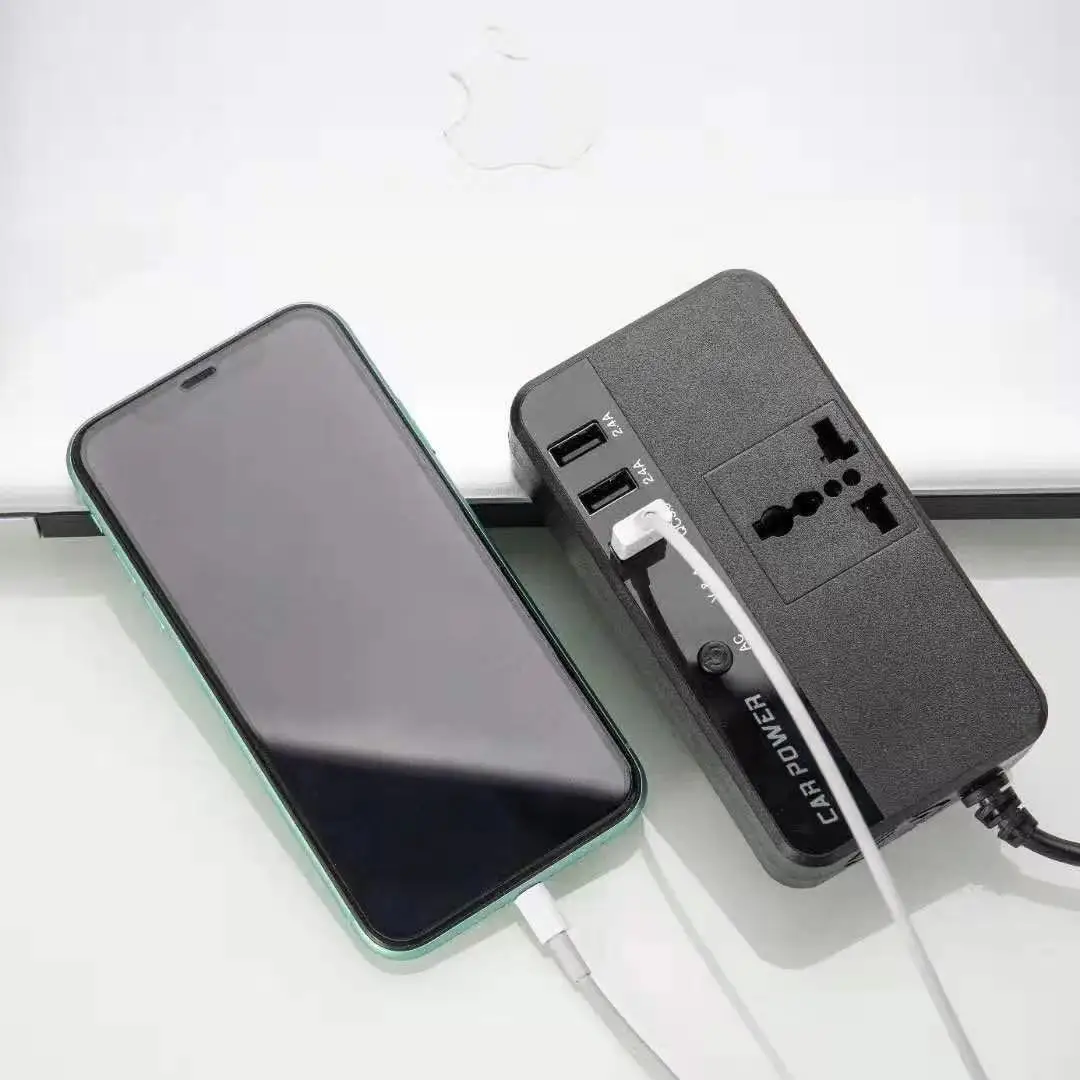 Прямая Заводская поставка, миниатюрный портативный автомобильный инвертор немодулированного синусоидального сигнала мощностью 200 Вт