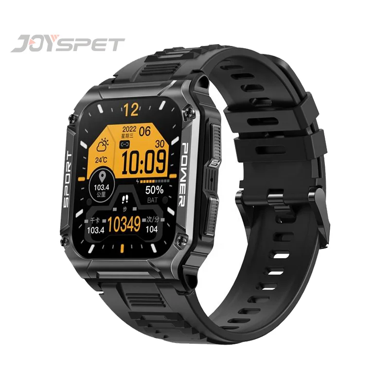 JOYSPET TANK M4 Smart Watch Men Fitness Outdoor Sports Watch IP68 Waterproof BT Call 30 Days Standby Compass Smart Watch