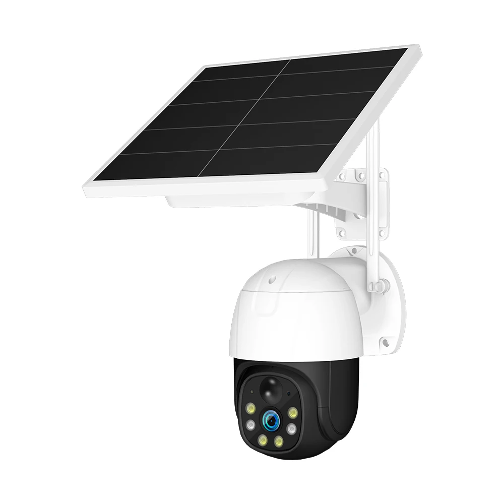 Solar Camera Smart Security 360 Degree CCTV Network Ptz Ip Camera For Outdoor Security 4G Solar Powered Camera