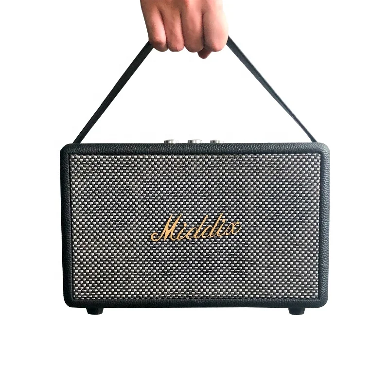 2022 Hot Mini Retro Speakers Karaoke Built-in Battery Wireless Outdoor USB Vintage Speaker with BT