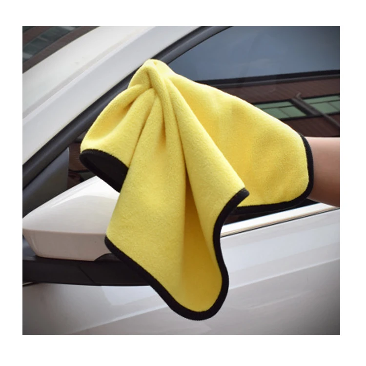 Custom high quality thicken washing cleaning cloth quick dry microfiber coral car wash towel