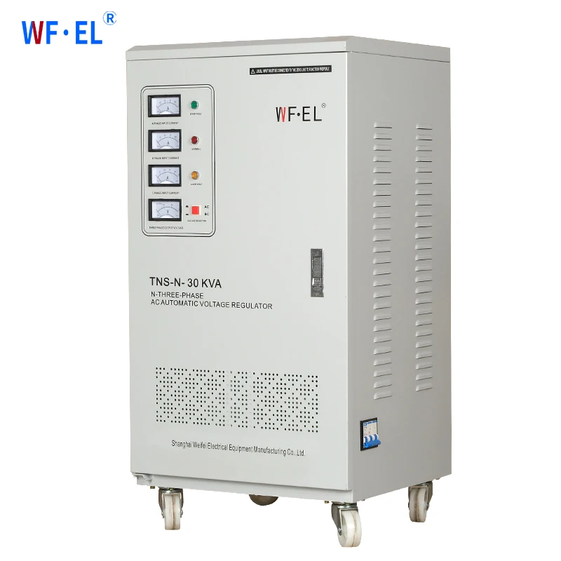 Automatic 30KVA 3-Phase 220V 380V Voltage Stabilizer 20KVA 40KVA 50KVA 60KVA AVR Voltage Regulator AC Generator Copper SVC