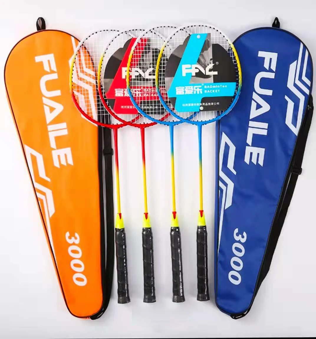 New Design Ferroalloy Integrated Badminton Racket Professional Top Badminton Racket for Practice or Home Entertainment