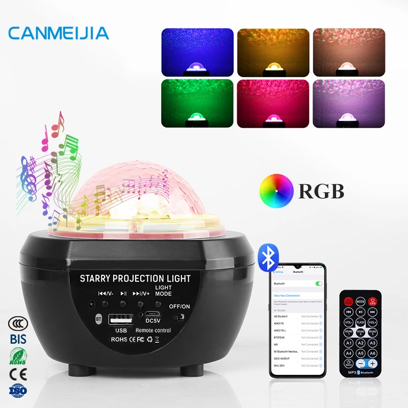  Проектор Galaxy Star детский ночник RGB красочный умный лунный небула звездное небо Звездный Галактический проектор для