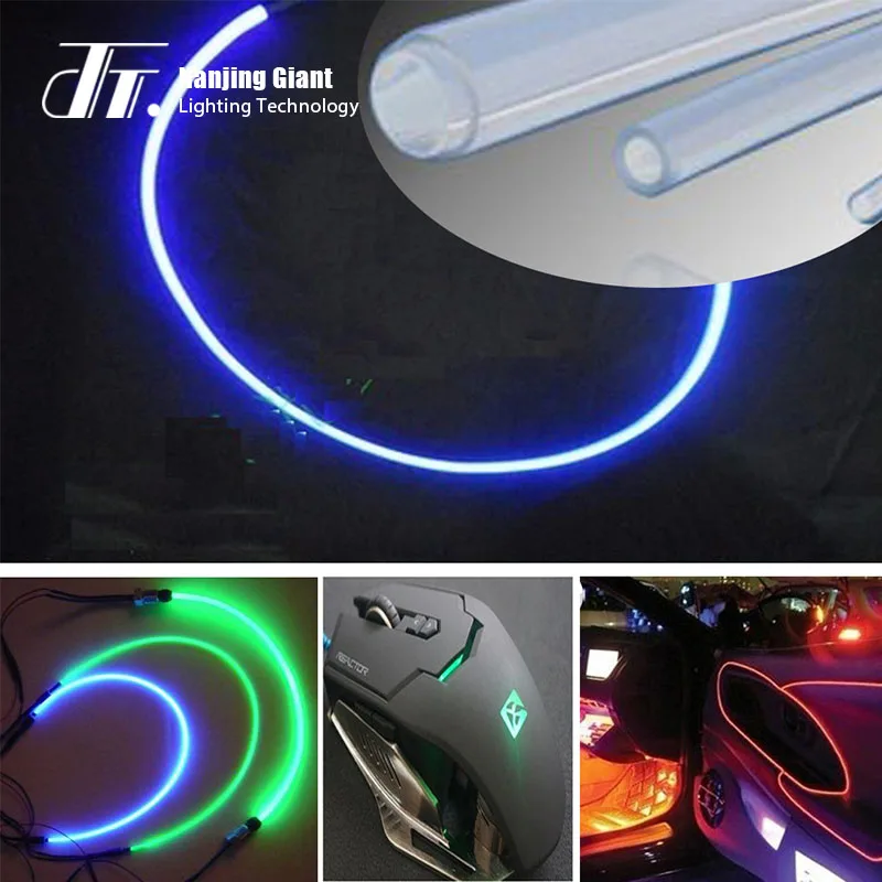 Side Glow Fibre Optic Light Edge Lighting Fiber Optic Pool Lighting Kit