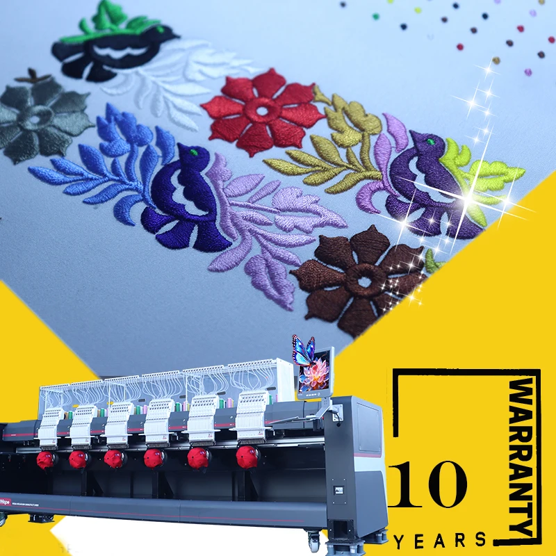 10 Years Warranty Holiauma Holihope factory wholesale machine embroidery 6 head embroidery machine like happy embroidery machine