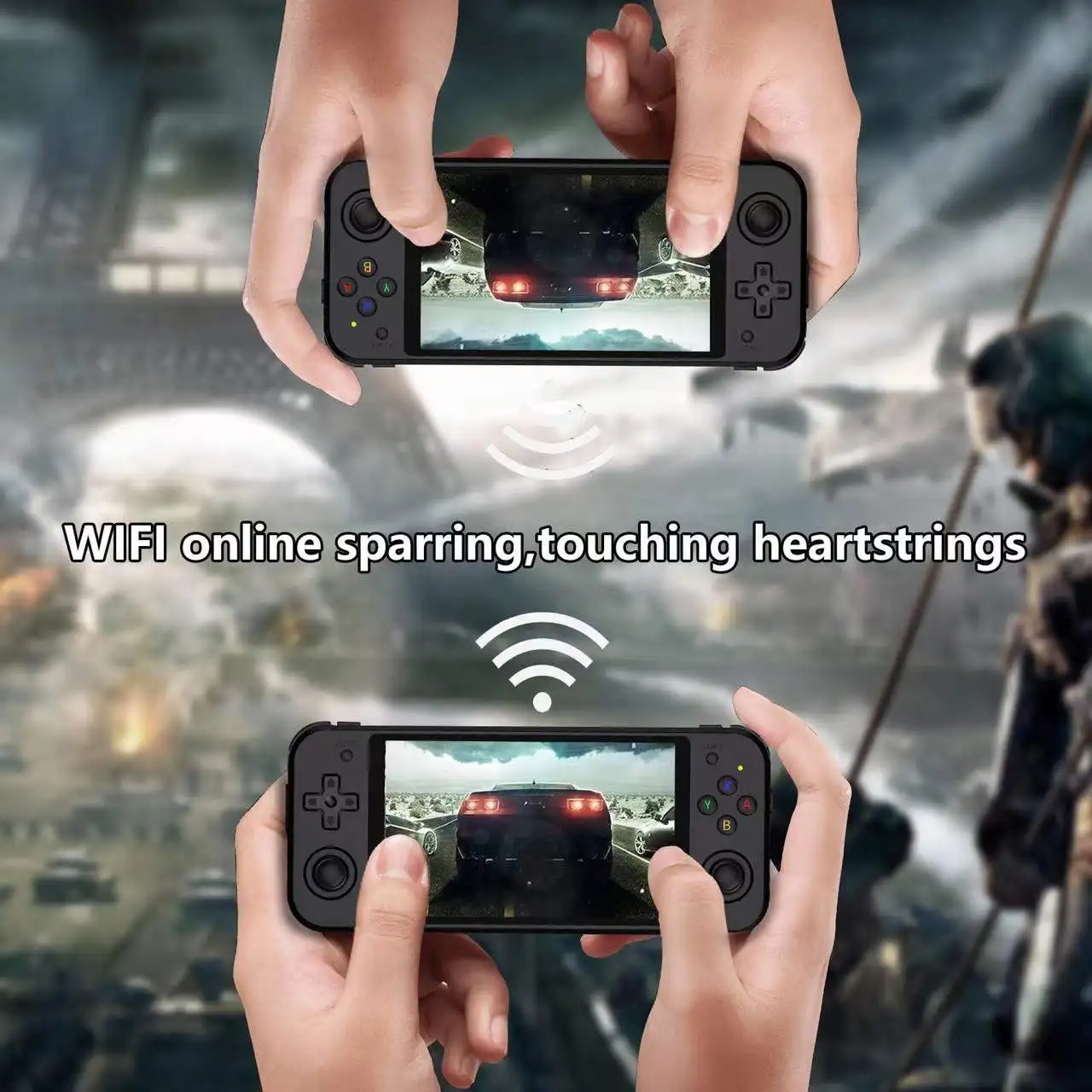 ANBERNIC Wholesale RG552 Retro Handheld Game Player RK3399 Linux Android Dual-Boot 5 in HD Touch Screen Portable Gaming Console