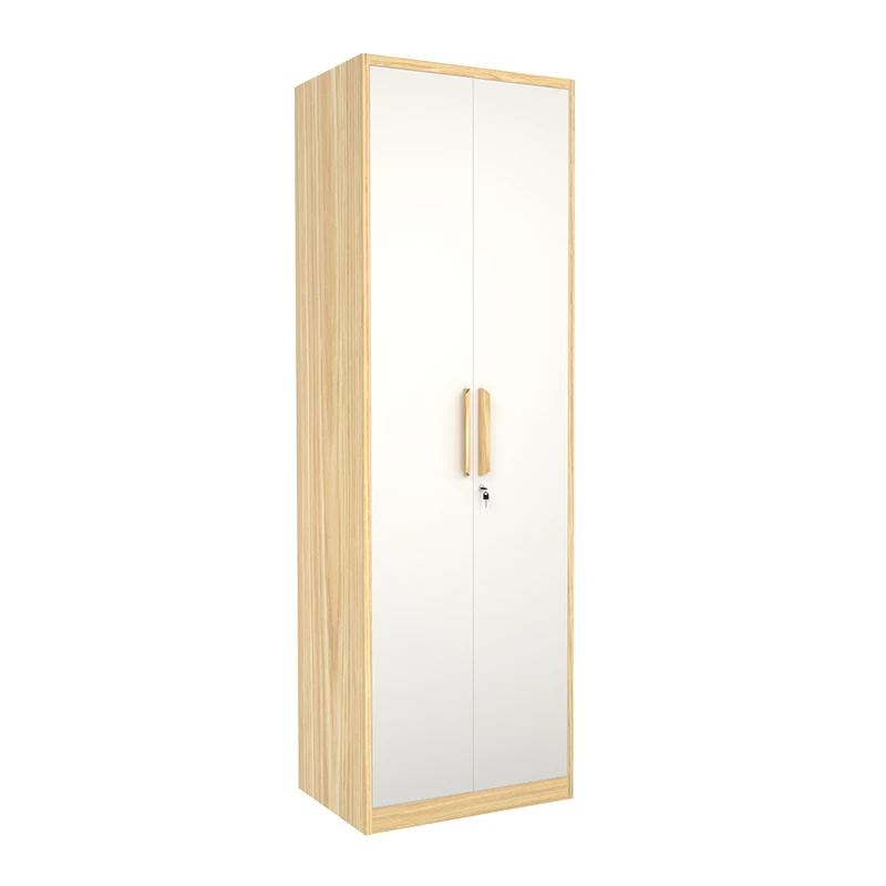 Wood transfer metal wardrobe closet 2 door iron wardrobe bedroom almirah for household use