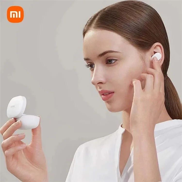 Оригинальные наушники Xiaomi с шумоподавлением и микрофоном игровая гарнитура сенсорные беспроводные Redmi AirDots