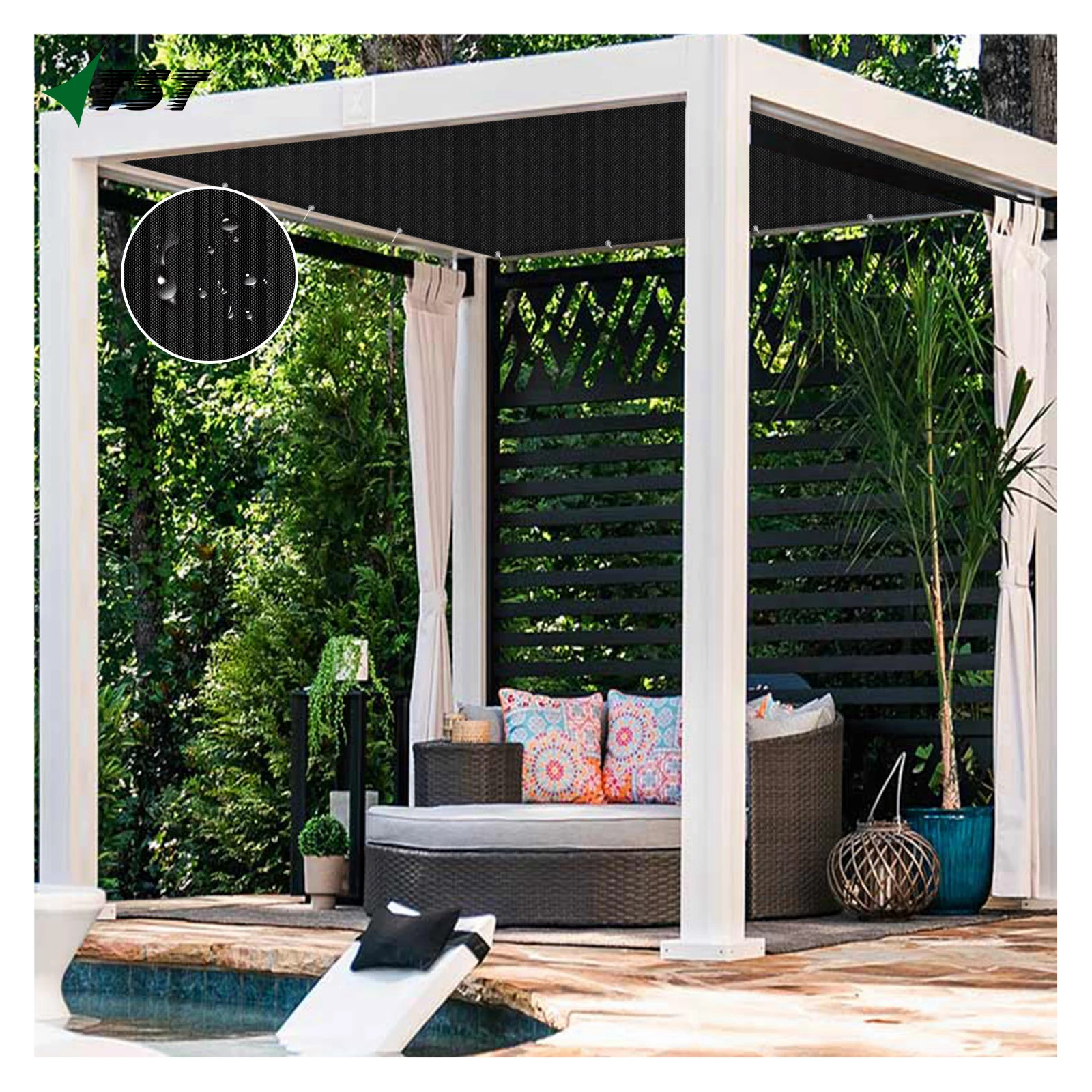 Balcony Privacy Fence Windproof Sun Shade mesh nets with UV Protection Mesh Net for protecting children and pets with HDPE