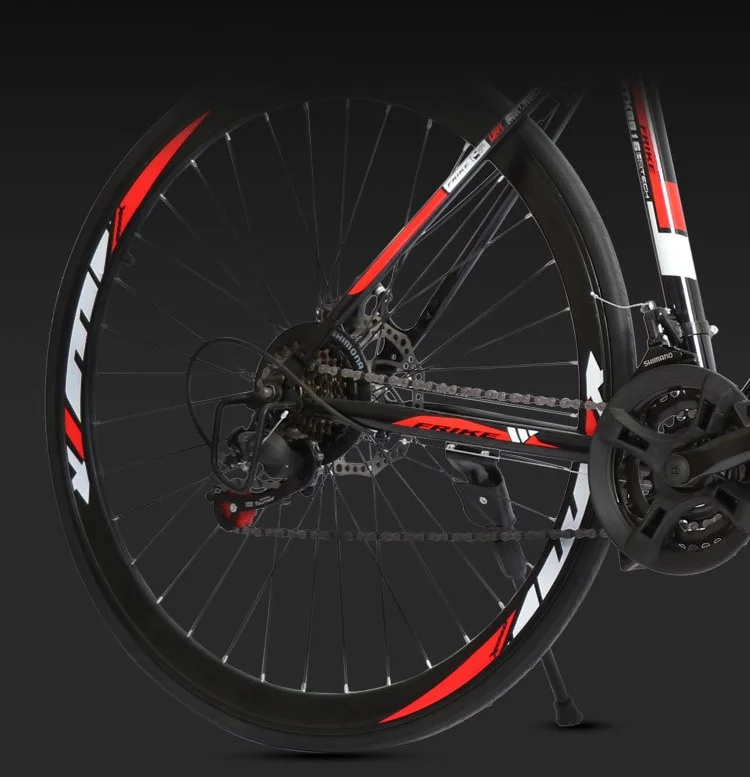 Source manufacturer  high-carbon steel road mountain bike adult 700C off-road racing road bike