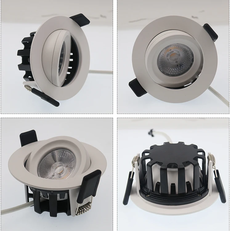 Ip44 frameless led ceiling gu10 saa led recessed new design opple ar111 adjustable spot head skd downlight