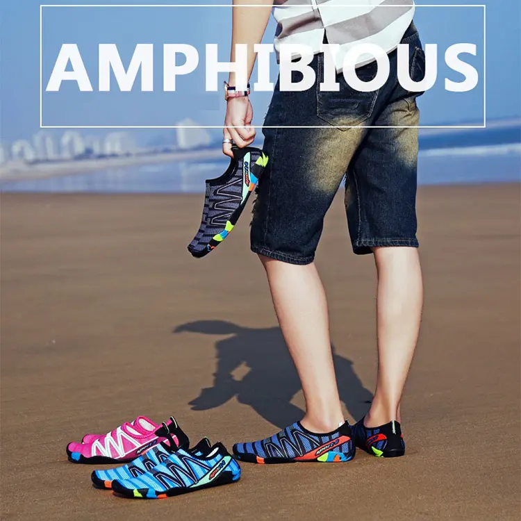OEM Factory Proof Sports Water Sport Shoe Barefoot Print Quick Dry Breathable Beach Shoes