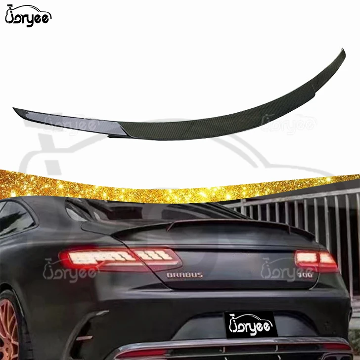 Новый задний спойлер для багажника из углеродного волокна комплект кузова Mercedes Benz S-Class Coupe C217 2014-2017 аксессуары тюнинга